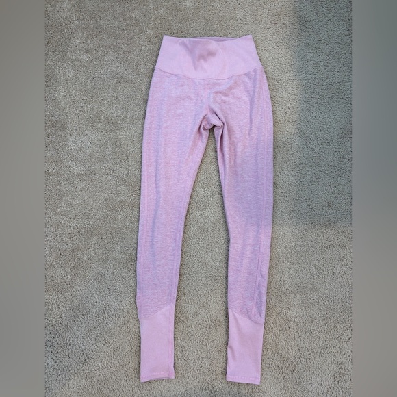 ALO Yoga Pants - Alosoft Heather Pink Size Small Leggings